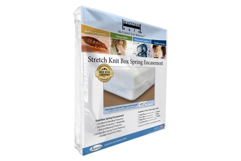 Mattress Safe Stretch Knit Boxspring Encasement package