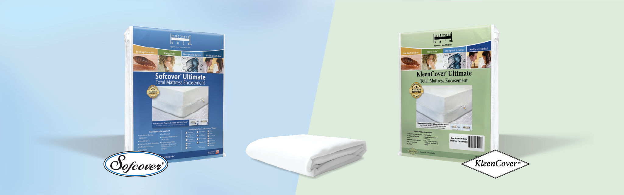 Mattress Safe Sofcover vs KleenCover Collections
